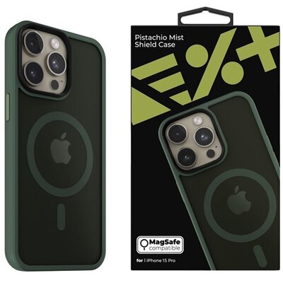 NextOne IPH-15PRO-MAGSF-MISTCASE-PTC iPhone 15 Pro pisztáciazöld szilikon MagSafe hátlap