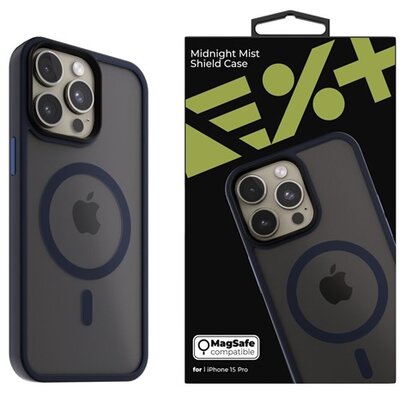 NextOne IPH-15PRO-MAGSF-MISTCASE-MN iPhone 15 Pro éjfekete szilikon MagSafe hátlap