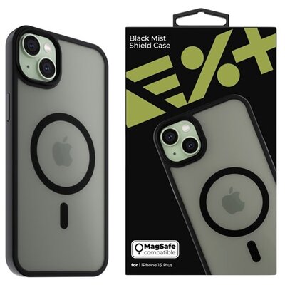 NextOne IPH-15PLUS-MAGSF-MISTCASE-BLK iPhone 15 Plus fekete szilikon MagSafe hátlap