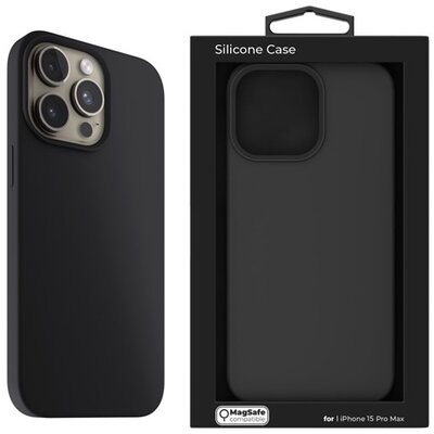 NextOne IPH-15PROMAX-MAGCASE-BLACK iPhone 15 Pro Max fekete szilikon MagSafe hátlap