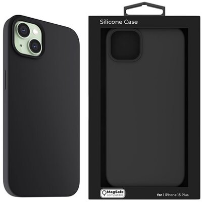 NextOne IPH-15PLUS-MAGCASE-BLACK iPhone 15 Plus fekete szilikon MagSafe hátlap