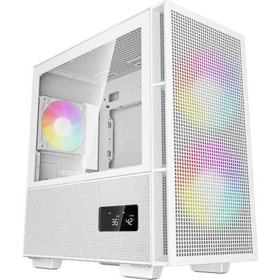 DeepCool CH360 Digital Tempered Glass White