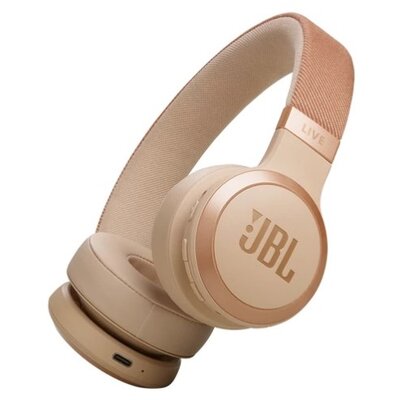 JBL Live 670NC (Vezeték nélküli over-ear NC fejhallgató), Homok