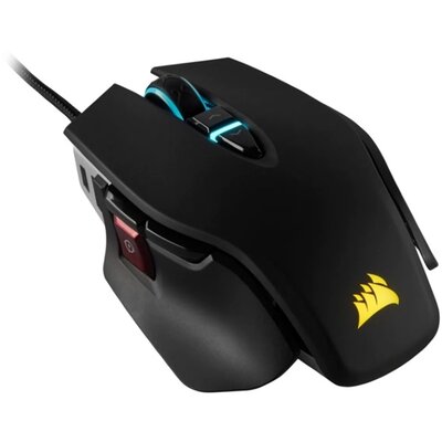 Corsair M65 ELITE RGB Fekete 18000DPI Gamer egér