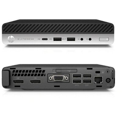 HP EliteDesk 800 G4 Micro/i5-8500/16GB/512GB SSD/Win11 Pro COA/fekete asztali számítógép (Használt A+,felújított)