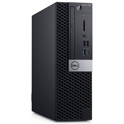 Dell Optiplex 5060 SFF/i5-9500/16GB/512GB SSD/Win11 Pro COA/fekete asztali számítógép (Használt A+,felújított)