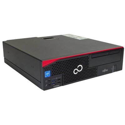 Fujitsu Esprimo D556 SFF/i3-6100/8GB/256GB SSD/Win11 Pro COA/fekete asztali számítógép (Használt A+,felújított)