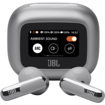 JBL Live Flex 3 True Wireless Bluetooth zajszűrős ezüst fülhallgató