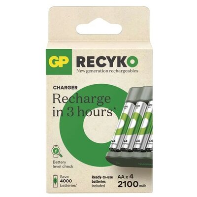 GP B50444 Eco E441+ 4xAA ReCyko 2100mAh akkumulátor töltő