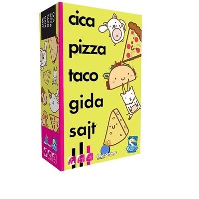 Cica, pizza, taco, gida, sajt kártyajáték