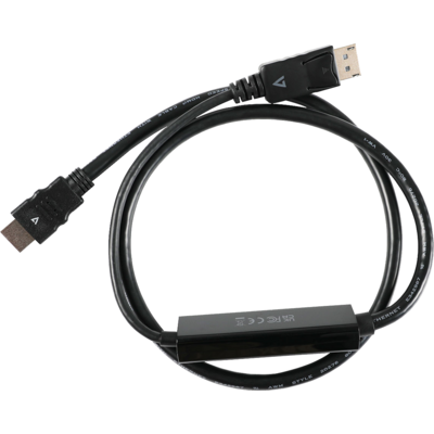 V7 3.3FT DP1.4 TO HDMI 2.1 CABLE 1M DISPLAYPORT TO HDMI 2.1 ADPT