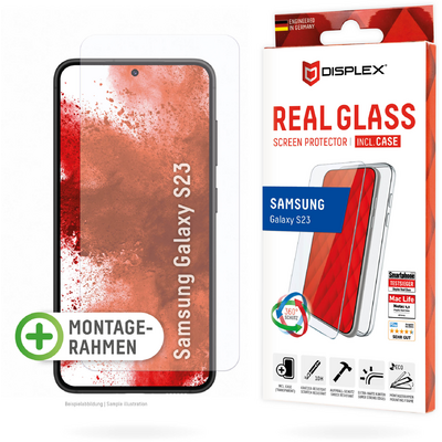 E.V.I. DISPLEX REAL GLASS + CASE SAMSUNG GALAXY S23