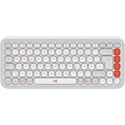 Logitech 920-013072 POP Icon Keys US vezeték nélküli piszkosfehér/narancssárga billentyűzet