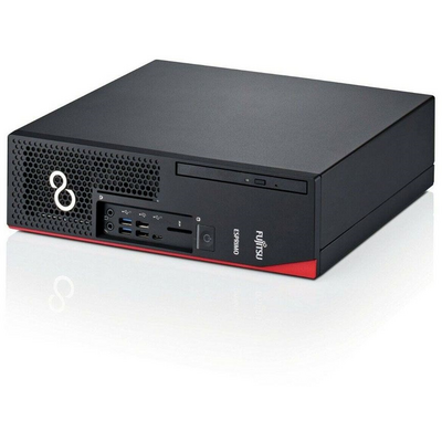 Fujitsu Esprimo D738/i3-8100/8GB/256GB SSD/Win Pro COA/fekete asztali számítógép (Használt A+)