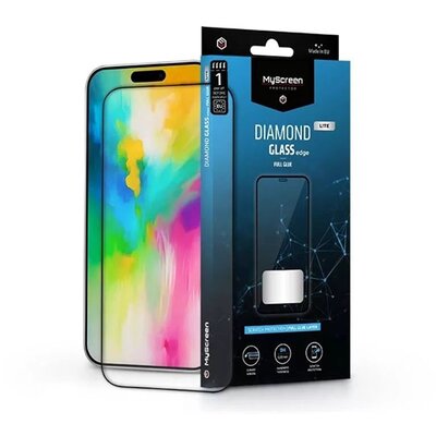 MSP MD9228 DGLFG iPhone 16 Pro Max 2.5D 9H fekete üveg kijelzővédő