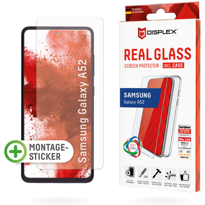 E.V.I. DISPLEX REAL GLASS + CASE F/ SAMSUNG GALAXY A52/A52 5G