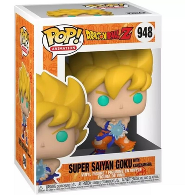 Funko POP! Animation: Dragon Ball Z - Super Saiyan Goku w/ Kamehameha figura #948