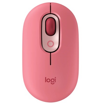 Logitech POP with emoji vezeték nélküli rózsaszín egér