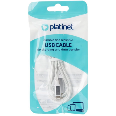 Platinet USB-C to Lightning 27W LED Cable 1m White