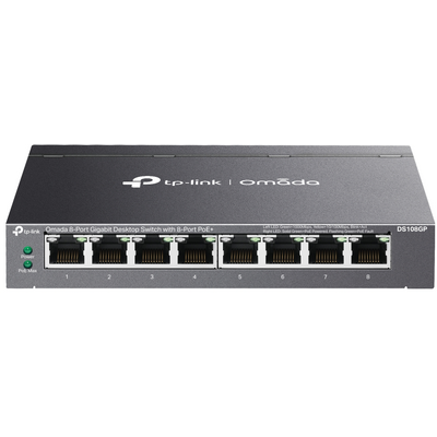 TP-LINK DS108GP Omada 8-Port Gigabit Desktop Switch with 8-Port PoE+