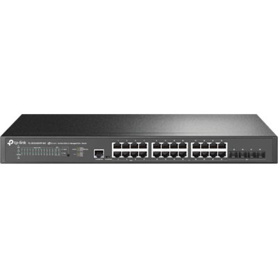 TP-LINK Switch 24x2.5Gbps + 4x10GE SFP+ Layer2 Menedzselhető Rackes, TL-SG3428XPP-M2