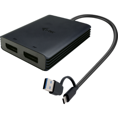 i-tec I-TEC USB-A/C 2X DP ADAPTER DUAL 4K DP VIDEO ADAPTER