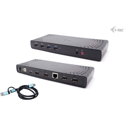 i-tec I-TEC USB 3.0/USB-C/TB 2X HDMI DOCKING STATION + PD 100W