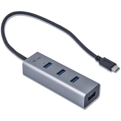 i-tec I-TEC USB-C METAL 4-PORT HUB PASSIVE 4XUSB 3.0 TB3 COMP.