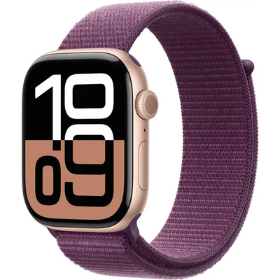 Apple APPLE WATCH S10 CELL 46MM ROSE GOLD W. PLUM SPORT LOOP