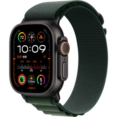 Apple APPLE WATCH ULTRA 2 CELL 49MM BLACK W. DARK GREEN ALP LOOP L