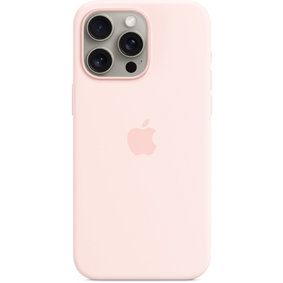 Apple IPHONE 15 PRO MAX SILICONE CASE WITH MAGSAFE - LIGHT PINK