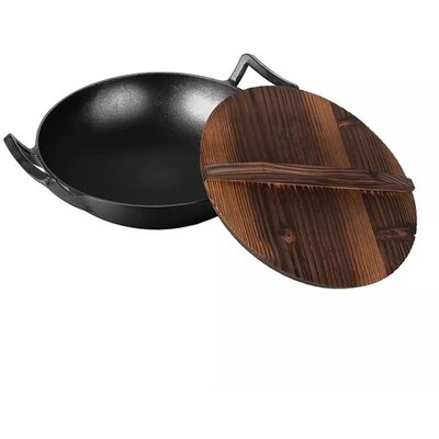 Berlinger Haus LP-BH-190 fa fedővel, fekete 30cm wok