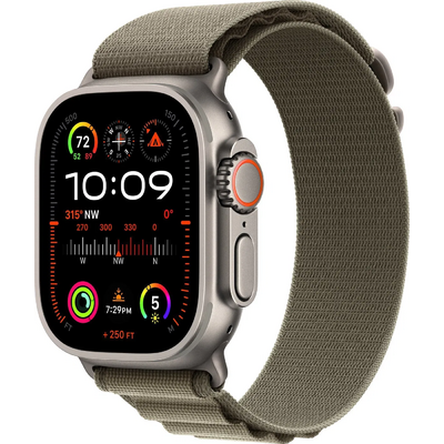 Apple APPLE WATCH ULTRA 2 CELL 49MM TITANIUM OLIVE ALPINE LOOP SMALL