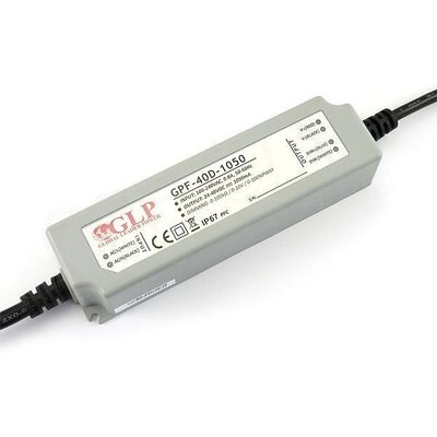 GLP GPF-40D-1050 42W 24~40V 1050mA IP67 LED tápegység