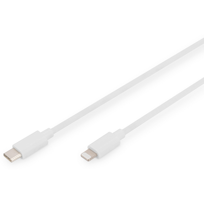 Assmann 2M TYPE C TO LIGHTNING CABLE WHITE 5V 2.4A