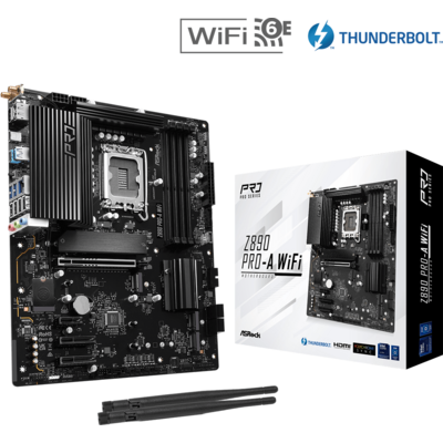 ASRock LGA1851 Z890 PRO-A WIFI alaplap