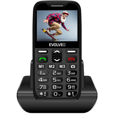 Evolveo EasyPhone XR EP601 2,3" fekete mobiltelefon