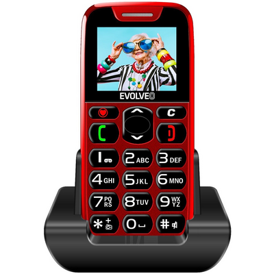 Evolveo EasyPhone EP501 1,8" piros mobiltelefon