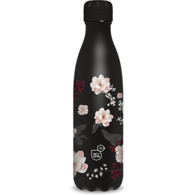 Ars Una 500 ml-es Flowery Black 24 (5374) duplafalú fémkulacs