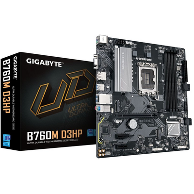 GIGABYTE Alaplap S1700 B760M D3HP INTEL B760, mATX