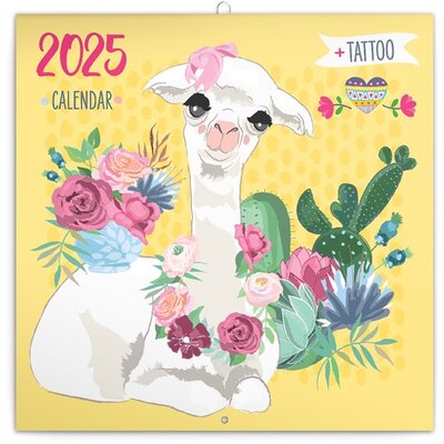 Realsystem 2025 Happy Llamas 6097-HL falinaptár