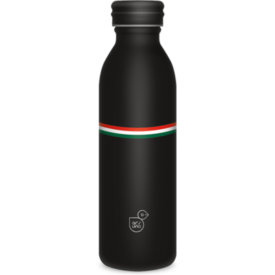 Ars Una 600 ml-es Flag Black 24 (5399) duplafalú fémkulacs