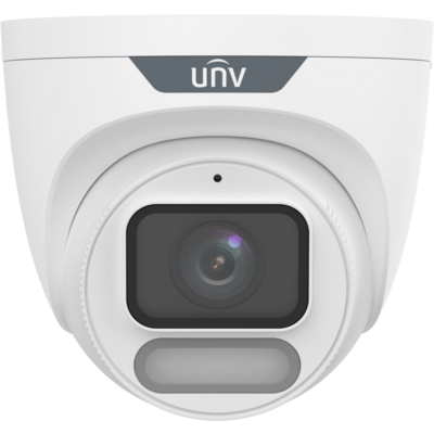 Uniview Easystar Colorhunter 4MP OwlView Wise-ISP turret dómkamera, 2.8mm fix objektívvel, mikrofonnal