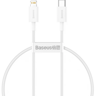 ACC Baseus Superior Series Fast Charging Data Cable Type-C to iPhone PD 20W 1m gyorstöltő adatkábel, fehér