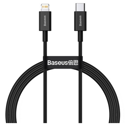 ACC Baseus Superior Series Fast Charging Data Cable Type-C to iPhone PD 20W 1m gyorstöltő adatkábel, fekete