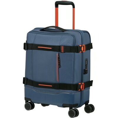 American Tourister URBAN TRACK Spinner S Tsa Coated kék kabinbőrönd