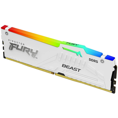 Kingston 32GB DDR5 6000MT/S CL30 DIMM FURY BEAST WHITE RGB EXPO