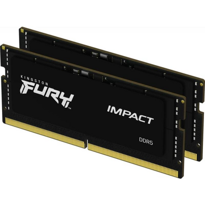 KINGSTON FURY NB Memória DDR5 32GB 6000MT/s CL38 SODIMM (Kit of 2) Impact XMP