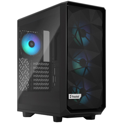 Fractal Design Meshify 2 Compact RGB fekete (táp nélküli) ablakos ATX ház