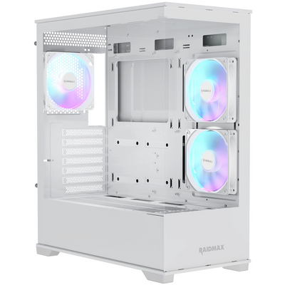 RAIDMAX i801 fehér (táp nélküli) ablakos ATX ház